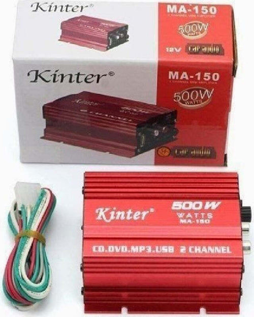 MINI AMPLIFICATORE STEREO 2 CANALI AUTO MOTO 500W USB MP3 KINTER MA-150 Elettronica/Elettronica per veicoli/Elettronica per auto/Sistemi audio/Altoparlanti/Altoparlanti coassiali Trade Shop italia - Napoli, Commerciovirtuoso.it