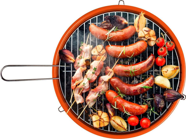 Mini barbeque arancione Giardino e giardinaggio/Barbecue e picnic/Barbecue e affumicatori/Barbecue da giardino e terrazza/Barbecue a carbone Led Mall Home - Napoli, Commerciovirtuoso.it