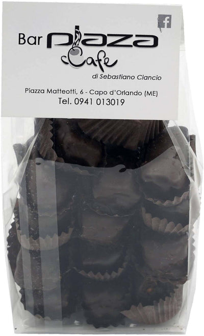 Mini Barretta Pralina Artigianale Con Nocciole Tostate in Granella Cioccolatini fatti a mano con Canditi Nocciola Siciliana in grani 300gr Laboratorio Cafè Plaza