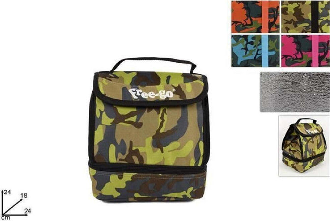 Mini Bauletto Borsa Zaino Termico Frigo Viaggi Mare 2 Sezioni Mimetico 4 Colori Casa e cucina/Organizzazione interni/Contenitori e barattoli da cucina/Conservazione cibi/Contenitori per trasporto cibo/Borse frigo Trade Shop italia - Napoli, Commerciovirtuoso.it