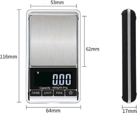 Mini Bilancia Tascabile Digitale 0,01 G 500 G Display Lcd Retroilluminato Q-d101 Casa e cucina/Elettrodomestici per la cucina/Bilance Trade Shop italia - Napoli, Commerciovirtuoso.it