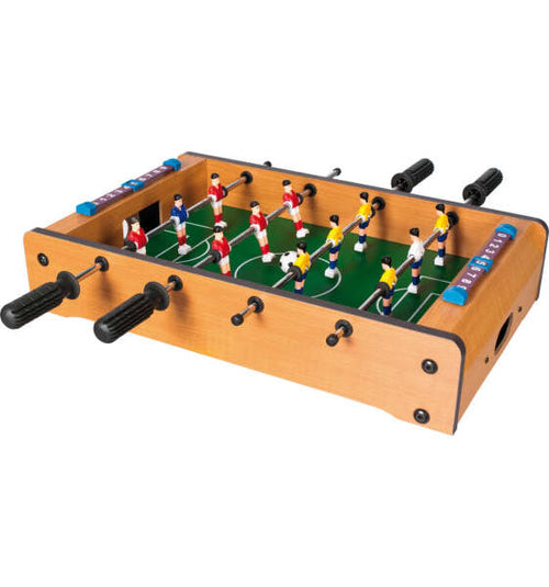 Mini-Calcetto-Tavolo-Calcio-Balilla-Legno-Biliardino-Gioco-Bambino-10x51x30cm