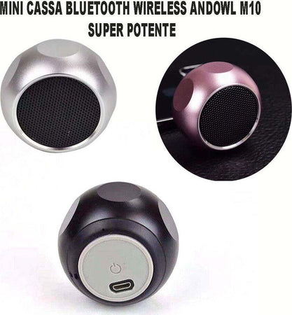 Mini Cassa Speaker Altoparlante 3w Bluetooth V4,2 Wireless Vivavoce M10 Elettronica e telefonia > Accessori Audio e Video > Casse Portatili Trade Shop italia - Napoli, Commerciovirtuoso.it
