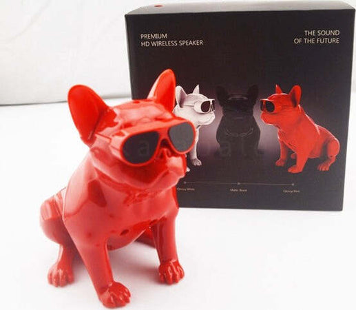 Mini-Cassa-Speaker-Bluetooth-4.2-Tws-Bulldog-Francese-Usb-Stereo-Wireless