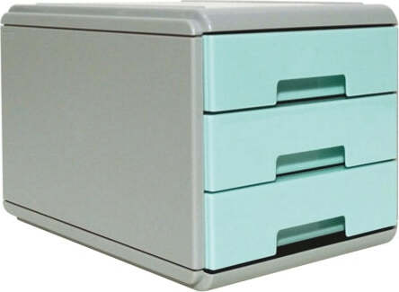 Mini Cassettiera Keep Colour Pastel - 17x25 4x17 7 cm - grigio-azzurro - Arda Casa e cucina/Arredamento/Studio/Mobiletti e credenze/Cassetti Eurocartuccia - Pavullo, Commerciovirtuoso.it