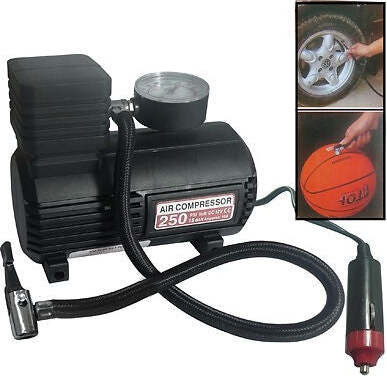 MINI COMPRESSORE AD ARIA PORTATILE CASA VIAGGI AUTO HOBBIES AC/DC 12V/220W 250PS  Trade Shop italia - Napoli, Commerciovirtuoso.it