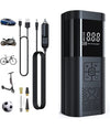 Mini Compressore Ad Aria Portatile Gonfiatore Ricaricabile Display Led Auto