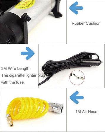 Mini Compressore Ad Aria Portatile Per Auto Moto Bici 12v Metallo Fai da te/Utensili elettrici e a mano/Utensili elettrici/Compressori d'aria Trade Shop italia - Napoli, Commerciovirtuoso.it