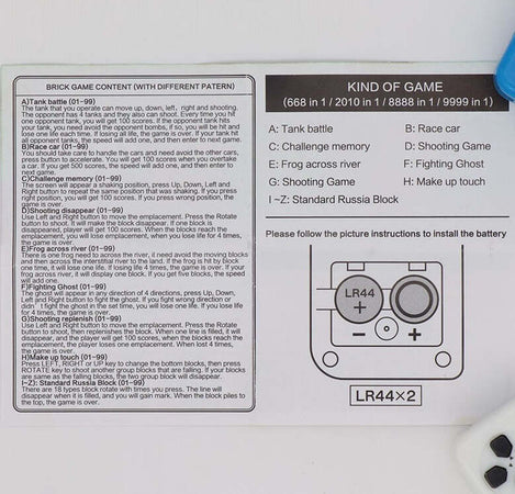 MINI CONSOLE VIDEOGAMES VIDEOGIOCO PORTATILE SIMILE AL GAME BOY VINTAGE TETRIS  Trade Shop italia - Napoli, Commerciovirtuoso.it