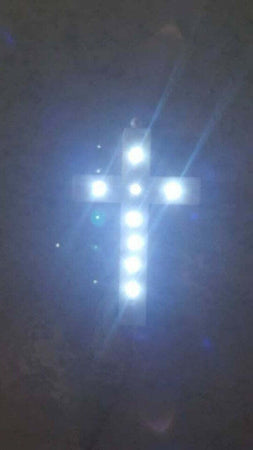 MINI CROCE A 8 LED 3,5V. FUNZIONAMENTO 230V.