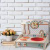 Mini Cucina Giocattolo In Legno - Azzurro in Legno Gioco per Bambini Dida