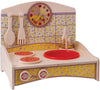 Mini Cucina Giocattolo In Legno - Giallo In Legno Gioco Per Bambini Dida