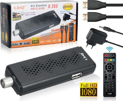 Mini Decoder Digitale Terrestre Dvb-t2 Dongle Stick Hdmi Hevc H.265 1080p Hd8k87 Elettronica/Home Cinema TV e video/Dispositivi per lo Streaming/Client Streaming Trade Shop italia - Napoli, Commerciovirtuoso.it