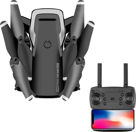 OBEST Mini drone con fotocamera 1080p, drone RC quadricottero telecomandato pieghevole con scatola di stoccaggio, drone per bambini, con 2 batterie, trasmissione WiFi