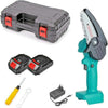 Mini Elettrosega A Doppia Batteria Motosega Elettrica Tagliarami 4'' 318 Fai da te/Attrezzi elettrici da giardinaggio/Utensili elettrici da giardino/Motoseghe Trade Shop italia - Napoli, Commerciovirtuoso.it
