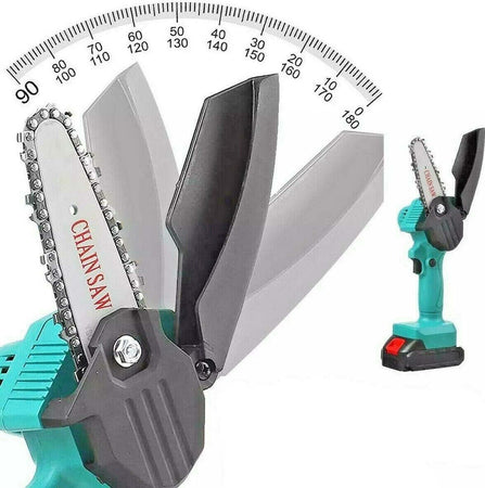 Mini Elettrosega A Doppia Batteria Motosega Elettrica Tagliarami 4'' 318 Fai da te/Attrezzi elettrici da giardinaggio/Utensili elettrici da giardino/Motoseghe Trade Shop italia - Napoli, Commerciovirtuoso.it