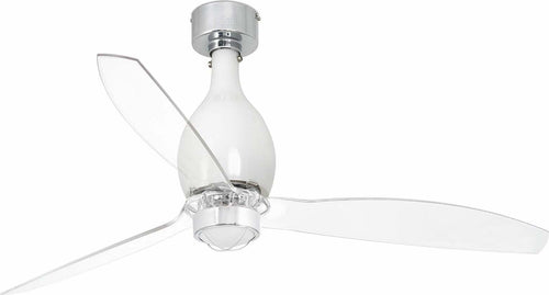 MINI ETERFAN M LED Ventilatore da soffitto bianco brillante/trasparente con motore DC Fai da te/Prodotti per la costruzione/Riscaldamento e raffreddamento/Sistemi mobili di climatizzazione/Ventilatori/Ventilatori da soffitto Led Mall Home - Napoli, Commerciovirtuoso.it