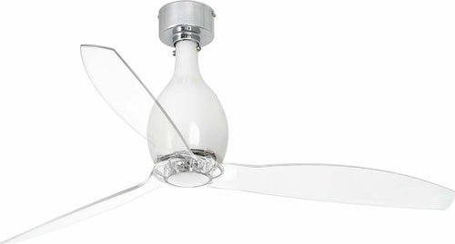 MINI ETERFAN M Ventilatore da soffitto bianco brillante/trasparente con motore DC SMART Fai da te/Prodotti per la costruzione/Riscaldamento e raffreddamento/Sistemi mobili di climatizzazione/Ventilatori/Ventilatori da soffitto Led Mall Home - Napoli, Commerciovirtuoso.it