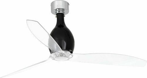 MINI ETERFAN M Ventilatore da soffitto nero opaco/transparente con motore DC Fai da te/Prodotti per la costruzione/Riscaldamento e raffreddamento/Sistemi mobili di climatizzazione/Ventilatori/Ventilatori da soffitto Led Mall Home - Napoli, Commerciovirtuoso.it