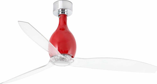 MINI ETERFAN M Ventilatore da soffitto rosso brillante/trasparente con motore DC SMART Fai da te/Prodotti per la costruzione/Riscaldamento e raffreddamento/Sistemi mobili di climatizzazione/Ventilatori/Ventilatori da soffitto Led Mall Home - Napoli, Commerciovirtuoso.it