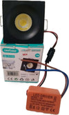 Mini-Faretto-LED-COB-3W-NERO-incasso-a-molle-cartongesso-Punto-luce-Spot-fisso-240Lm-220V-ip20