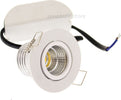 MINI FARETTO LED COB 3W puntoluce incasso a molle orientabile 240Lm 220v Illuminazione/Illuminazione per interni/Luci da incasso Zencoccostore - Formia, Commerciovirtuoso.it