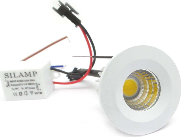 MINI FARETTO LED DA INCASSO 3W COB 40MM SPOT INCASSO MOLLA LUCE CALDA FREDDA  Trade Shop italia - Napoli, Commerciovirtuoso.it