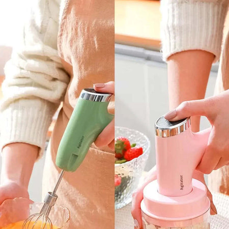 Mini Frullatore Elettrico Ricaricabile Multifunzionale Con Frusta Sbattitore Casa e cucina/Elettrodomestici per la cucina/Robot da cucina frullatori e impastatrici/Mixer da cucina/Sbattitori elettrici Trade Shop italia - Napoli, Commerciovirtuoso.it