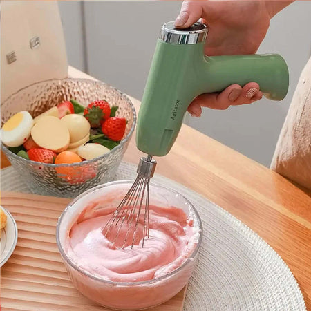 Mini Frullatore Elettrico Ricaricabile Multifunzionale Con Frusta Sbattitore Casa e cucina/Elettrodomestici per la cucina/Robot da cucina frullatori e impastatrici/Mixer da cucina/Sbattitori elettrici Trade Shop italia - Napoli, Commerciovirtuoso.it