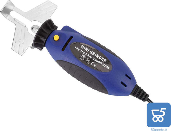Mini Grinder Temperino Affilatrice Portatile per Motosega 12v 55W 2500 RPM