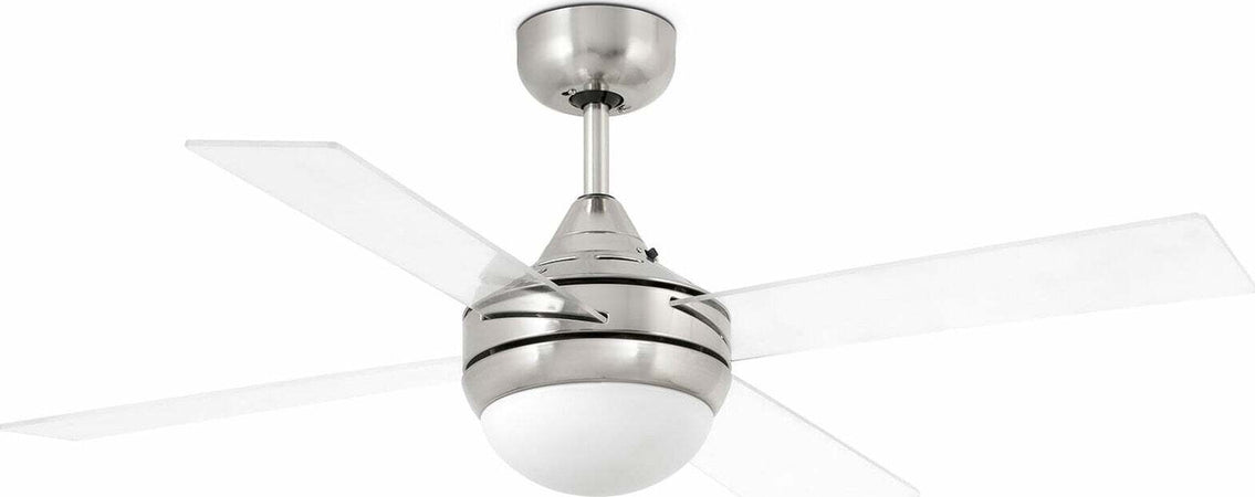MINI ICARIA S Ventilatore da soffito nichel opaco/ transparente Fai da te/Prodotti per la costruzione/Riscaldamento e raffreddamento/Sistemi mobili di climatizzazione/Ventilatori/Ventilatori da soffitto Led Mall Home - Napoli, Commerciovirtuoso.it