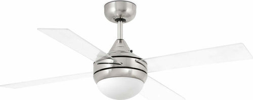 MINI ICARIA S Ventilatore da soffito nichel opaco/ transparente Fai da te/Prodotti per la costruzione/Riscaldamento e raffreddamento/Sistemi mobili di climatizzazione/Ventilatori/Ventilatori da soffitto Led Mall Home - Napoli, Commerciovirtuoso.it
