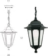 Mini Lampada Sovil a Sospensione Esagonale Da Esterno Lampada Lampione Da Parete Illuminazione per Esterno Nero Illuminazione/Illuminazione per esterni/Lampade da parete Liquidator Italia - Nicosia, Commerciovirtuoso.it