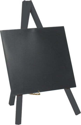 Mini Lavagna con cavalletto nero - 24 4x15 cm - nero - Securit Cancelleria e prodotti per ufficio/Archivio ufficio e accessori per scrivania/Lavagne e bacheche/Lavagne Eurocartuccia - Pavullo, Commerciovirtuoso.it