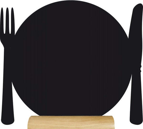 Mini lavagna segnaposto Silhouette - 13 5x9 3 cm - forma piatto - nero - Securit - set 3 pezzi Cancelleria e prodotti per ufficio/Archivio ufficio e accessori per scrivania/Lavagne e bacheche/Lavagne Eurocartuccia - Pavullo, Commerciovirtuoso.it