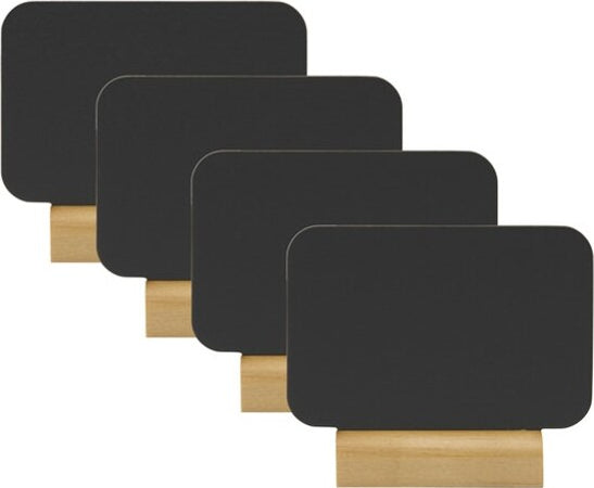 Mini lavagne segnaposto - 7 5 x 9 cm - Securit - set 4 pezzi Cancelleria e prodotti per ufficio/Archivio ufficio e accessori per scrivania/Lavagne e bacheche/Lavagne Eurocartuccia - Pavullo, Commerciovirtuoso.it