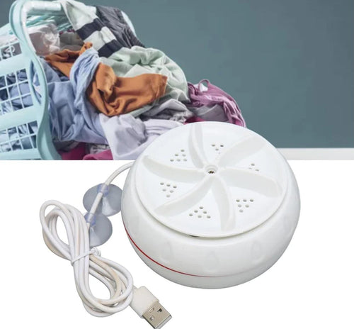 Mini Lavatrice Portatile ad Ultrasuoni USB per Vestiti Biancheria Campeggio Camper