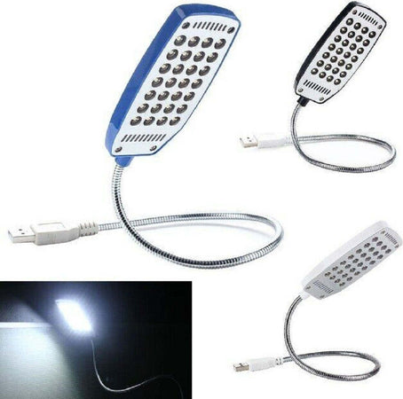 Mini Luce Bianca Lampada Usb Flessibile 28 Led 1.5w Notebook Pc Lettura Led-828 Illuminazione/Illuminazione per interni/Lampade/Lampade da tavolo e abat-jour Trade Shop italia - Napoli, Commerciovirtuoso.it
