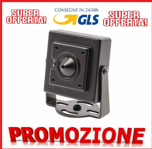 MINI-MICRO-TELECAMERA-AHD-CAMERA-SPIA-SPY-COLORI-IP-1080P-FOCALE-3.6-MM