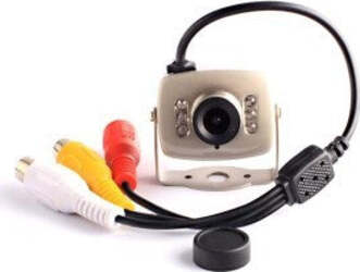 MINI MICRO TELECAMERA CAMERA A COLORI 6 LED IR RCA AUDIO VIDEO MICROFONO STAFFA  Trade Shop italia - Napoli, Commerciovirtuoso.it