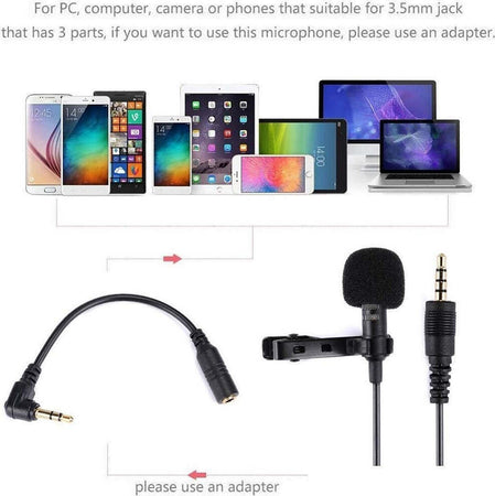 Mini Microfono Clip A Condensatore Omnidirezionale 3.5mm Adattatore Smartphone Elettronica e telefonia > Accessori Audio e Video > Microfoni Trade Shop italia - Napoli, Commerciovirtuoso.it