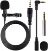 Mini-Microfono-Clip-A-Condensatore-Omnidirezionale-3.5mm-Adattatore-Smartphone