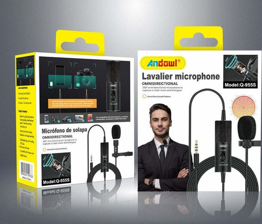 Mini Microfono Lavalier Omnidirezionale 360? Per Smartphone Fotocamera Q-955s Strumenti Musicali/Microfoni/A condensatore Trade Shop italia - Napoli, Commerciovirtuoso.it