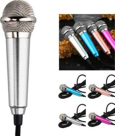 Mini Microfono Portatile Per Cellulare Smartphone Con Cavo E Jack 3,5mm Karaoke Elettronica/Audio e video portatile/Accessori/Accessori per registratori vocali/Microfoni esterni Trade Shop italia - Napoli, Commerciovirtuoso.it