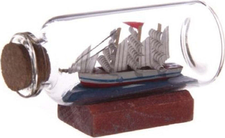 Mini Modellino Modello Barca Veliero In Bottiglia Bottiglina Vetro 6,5x3,5cm Casa, arredamento e bricolage > Arredamento > Oggettistica Trade Shop italia - Napoli, Commerciovirtuoso.it