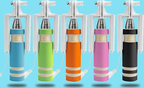 Mini Monopiede Telescopico Selfie Stick Smartphone Pieghevole Con Cavo Jack Elettronica/Cellulari e accessori/Accessori/Accessori per foto e video/Bastoni Selfie Trade Shop italia - Napoli, Commerciovirtuoso.it