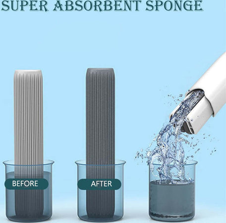 Mini Piccolo Mop In Spugna, Mop Di Pulizia Portatile, Mini Mocio Per Desktop, Portatile Forte Assorbente Mocio Per Finestre, Pavimenti, Rivestimenti - Foto 6