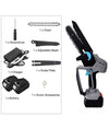 Mini Motosega A Doppia Batteria 20v 5ah Tagliarami Elettrica Elettrosega 6