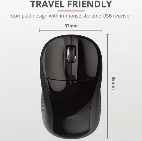 Mini-Mouse-Senza-Filo-Ottico-Wireless-2.aghz-Qm61-Dongle-Usb-Pc-Computer-Laptop