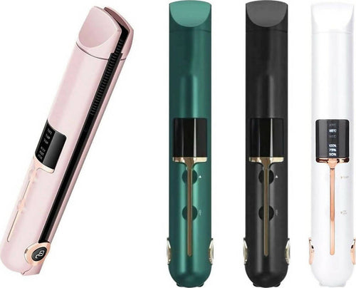 Mini-piastra-per-capelli-ricaricabile-da-viaggio-con-piastre-in-ceramica-e-funzione-power-bank-integrata
